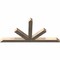 Ekena Millwork Saratoga Smooth Timber Gable Bracket, Douglas Fir, 60"W x 30"H x 3 1/2"D x 3 1/2"F, 12/12 Pitch GBW060X30X0404SAR00SDF - alternate 3
